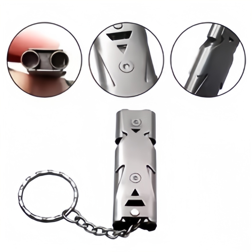 Emergency Whistle Loud - พวงกุญแจนกหวีดเอาชีวิตรอด – เสียงดังระดับสูง, สัญญาณเตือนฉุกเฉินสำหรับกิจกรรมกลางแจ้ง, การตั้งแคมป์และการเดินป่า –