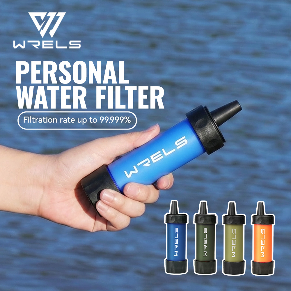Water Purification Straw - WRELS เครื่องกรองน้ำกลางแจ้งคุณภาพสูงสำหรับตั้งแคมป์ เดินป่า ฉุกเฉิน ช่วยชีวิต ระบบกรองน้ำแบบพกพา