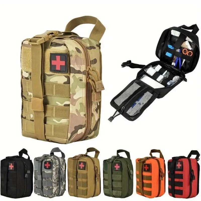 Bivy Bag Emergency - กระเป๋าปฐมพยาบาลทางยุทธวิธี กระเป๋าเอาตัวรอด กล่องยาสำหรับกิจกรรมกลางแจ้ง ขนาดใหญ่ กระเป๋า SOS/ชุดปฐมพยาบาล