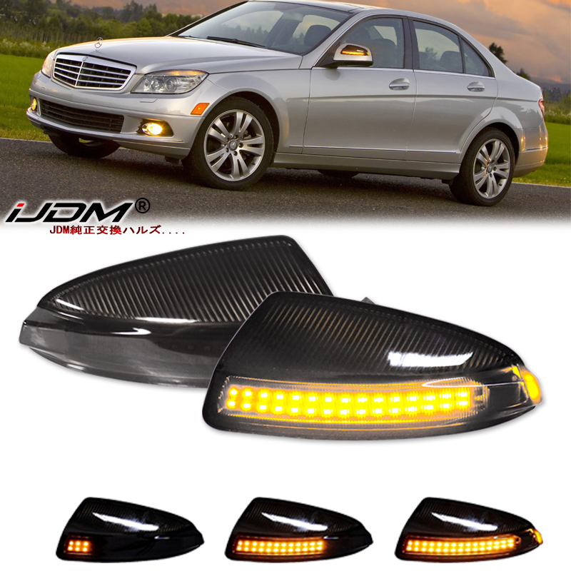 Signal Panel Orange - LED แบบไดนามิกไฟเลี้ยวด้านข้างกระจก Blinker สําหรับ Mercedes Benz