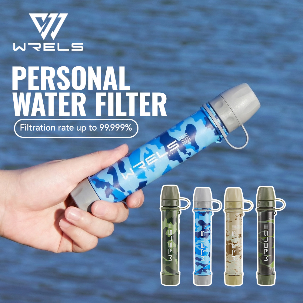 Water Purification Straw - WRELS ระบบกรองน้ำสำหรับตั้งแคมป์กลางแจ้ง คุณภาพสูง Westtune อุปกรณ์กรองน้ำฉุกเฉินสำหรับการเอาชีวิตรอดกลางแจ้งขนาดเล็ก