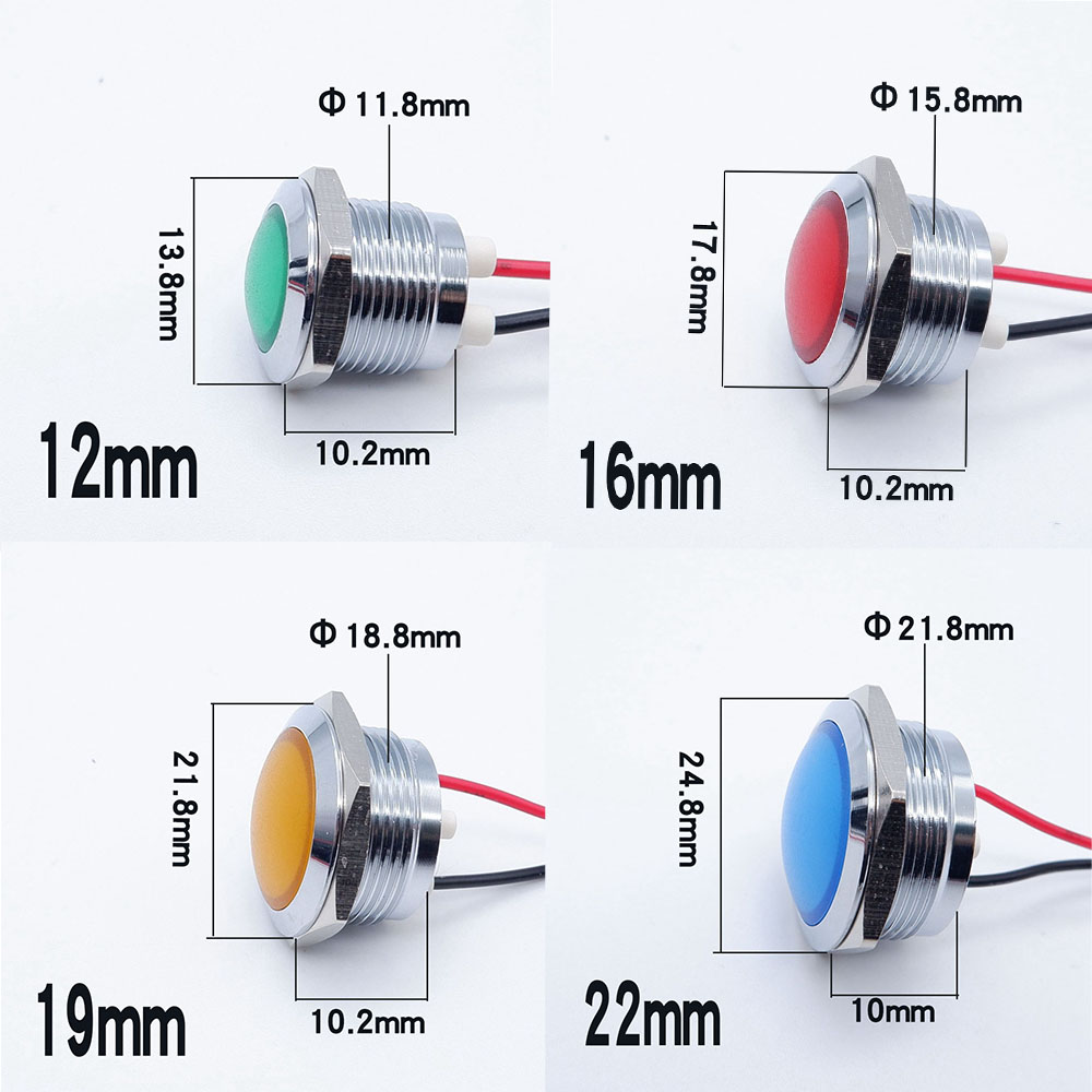 ไฟแสดงสถานะ LED โลหะ12/16/19/2 - Signal Panel Orange บทวิจารณ์และราคา