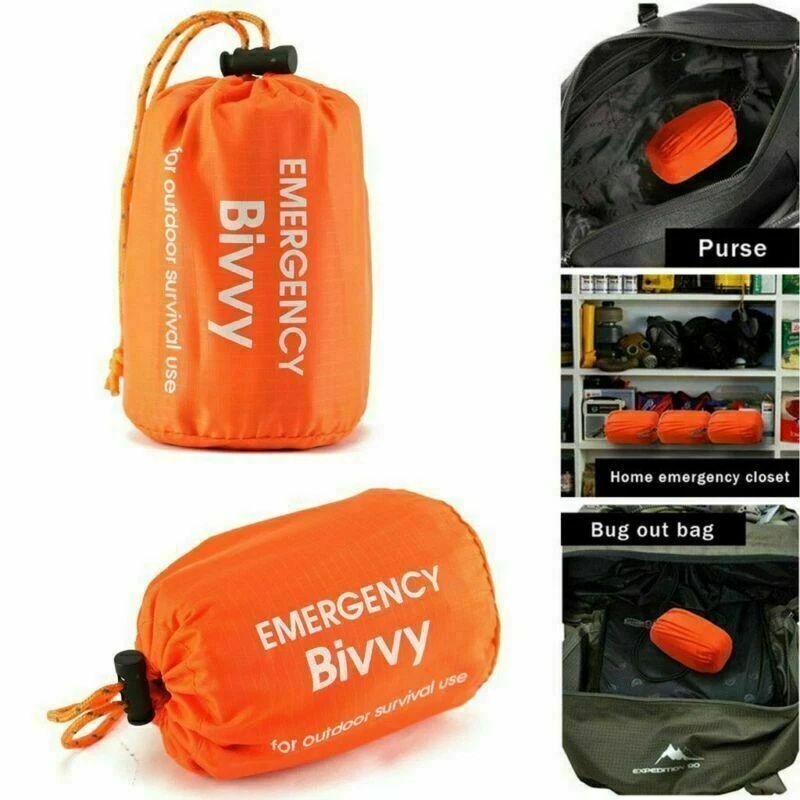 1-5 แพ็คถุงนอนฉุกเฉินผ้าห่มกัน - Bivy Bag Emergency บทวิจารณ์และราคา