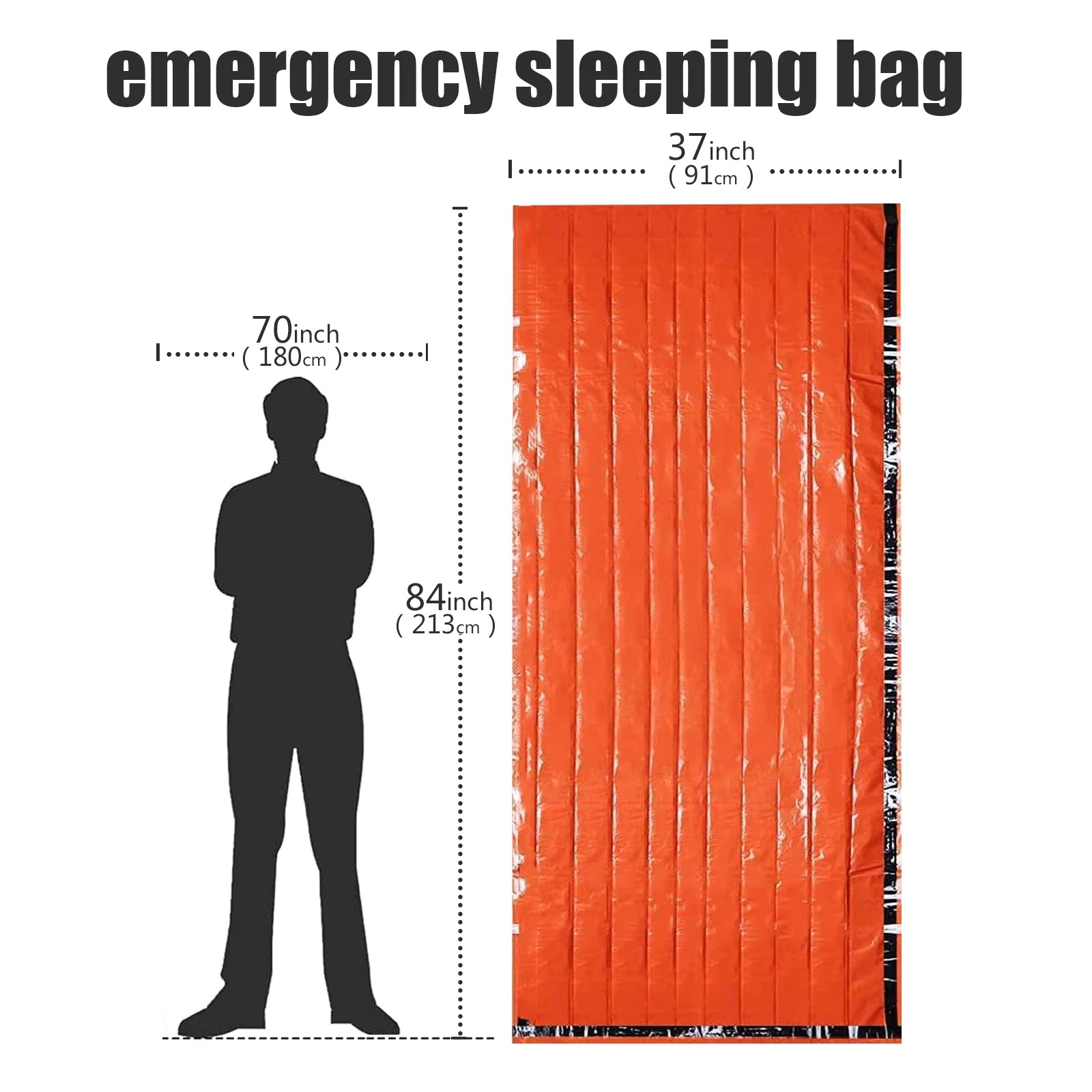 1-5 แพ็คถุงนอนฉุกเฉินผ้าห่มกัน - Bivy Bag Emergency บทวิจารณ์และราคา