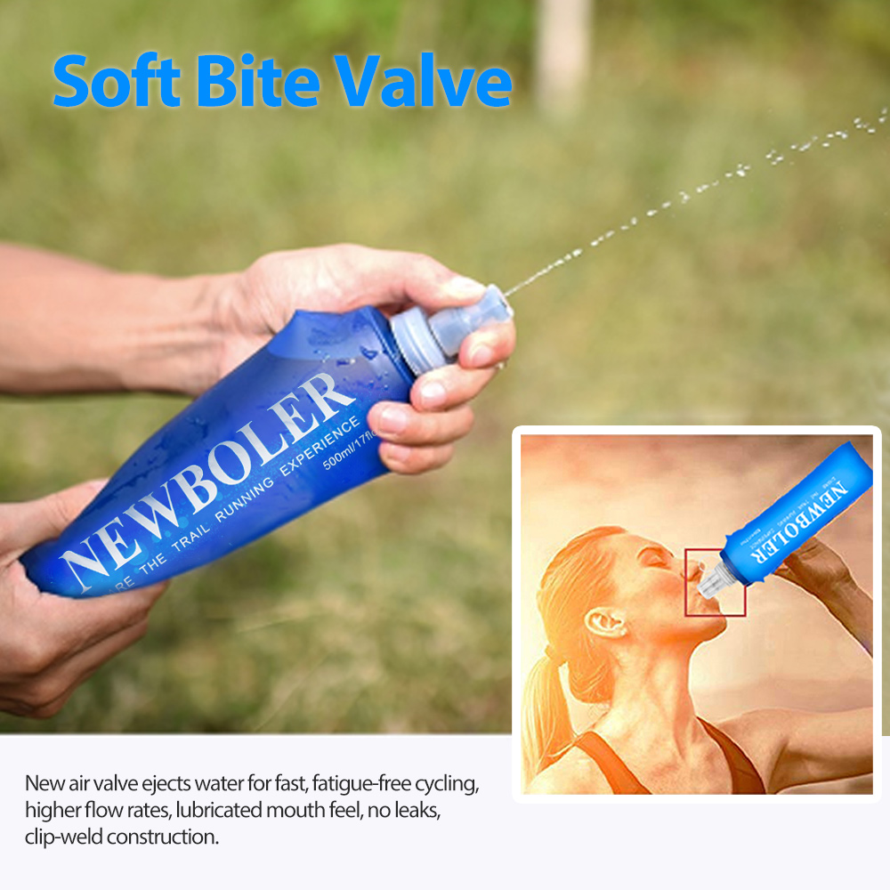 250/500/750ML ขวดน้ำ TPU พับได - Water Bag Collapsible บทวิจารณ์และราคา