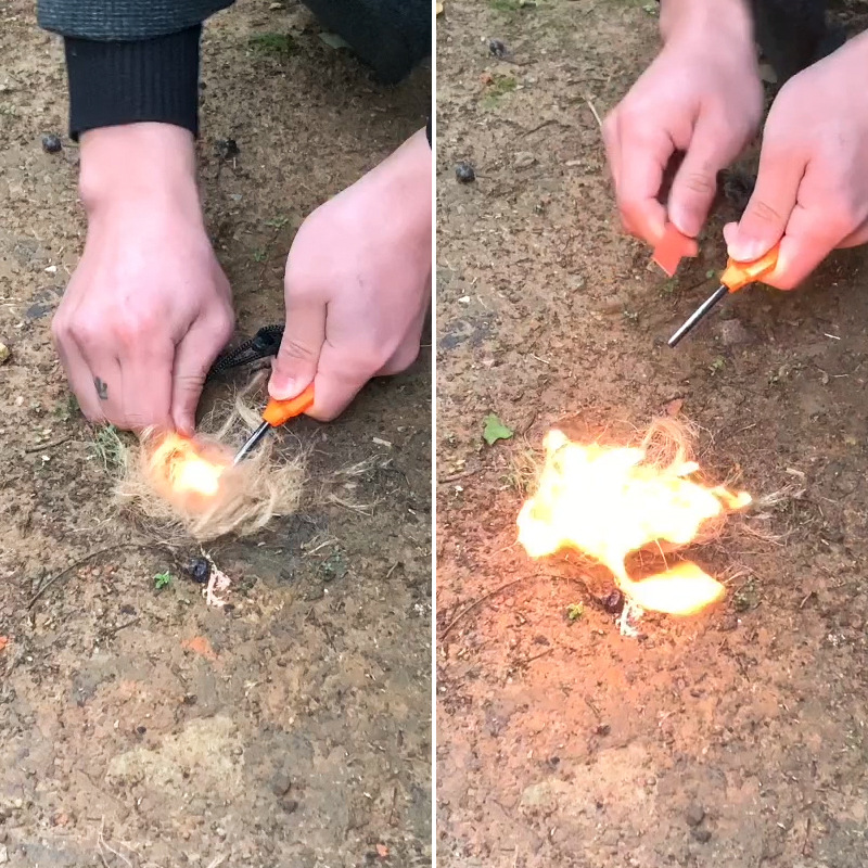 ที่จุดไฟแบบฟลินท์สำหรับเอาตัวร - Magnesium Fire Starter บทวิจารณ์และราคา