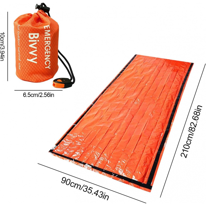 ถุงนอนฉุกเฉิน 2 แพ็ค, ถุงนอนฟอ - Bivy Bag Emergency บทวิจารณ์และราคา