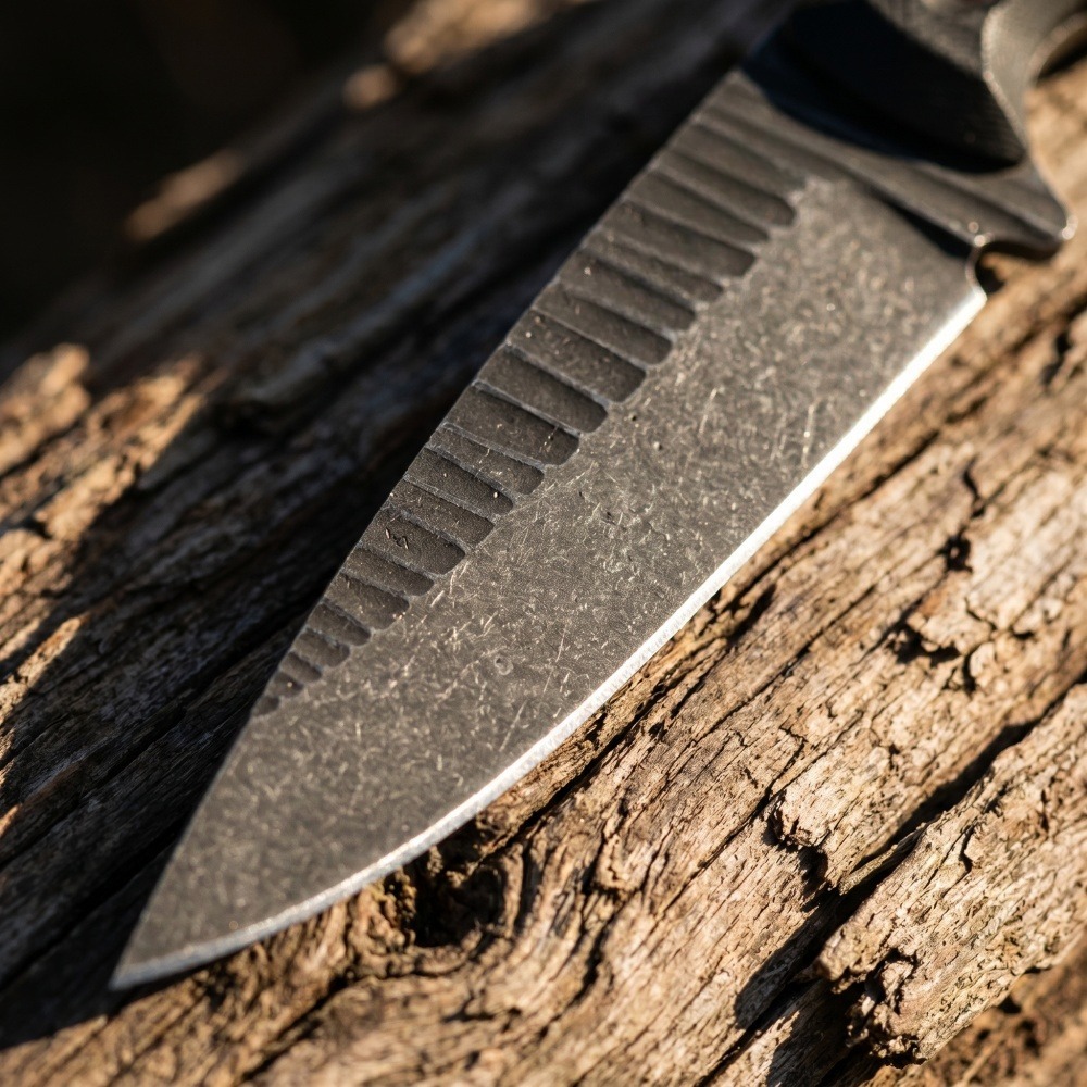 มีดบัชคราฟต์แบบฟูลแทง ใบมีด D2 - Bushcraft Knife Fixed บทวิจารณ์และราคา