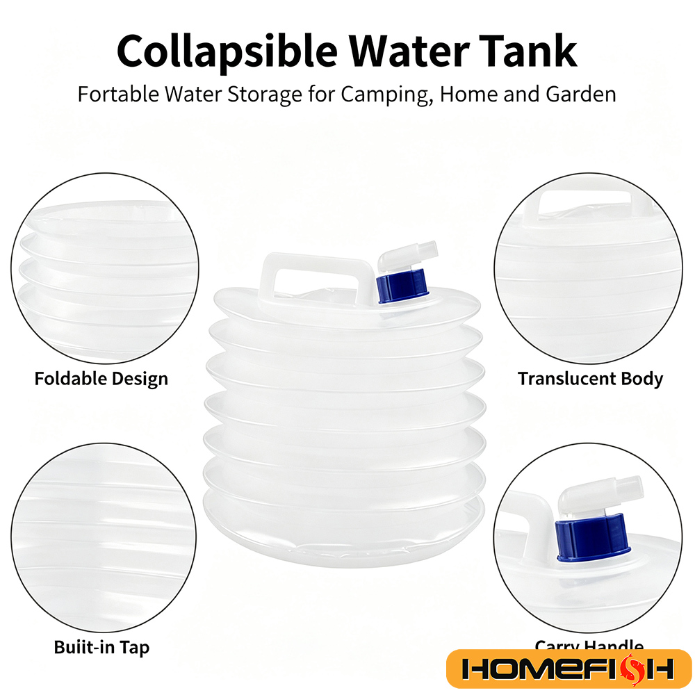 ถังเก็บน้ำพับได้แบบพกพา 5/10/1 - Water Bag Collapsible บทวิจารณ์และราคา