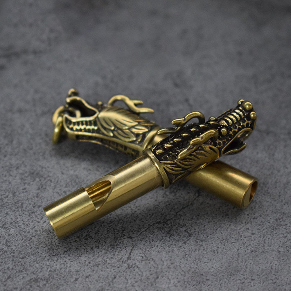 นกหวีดทองเหลืองลายมังกร สำหรับ - Emergency Whistle Loud บทวิจารณ์และราคา