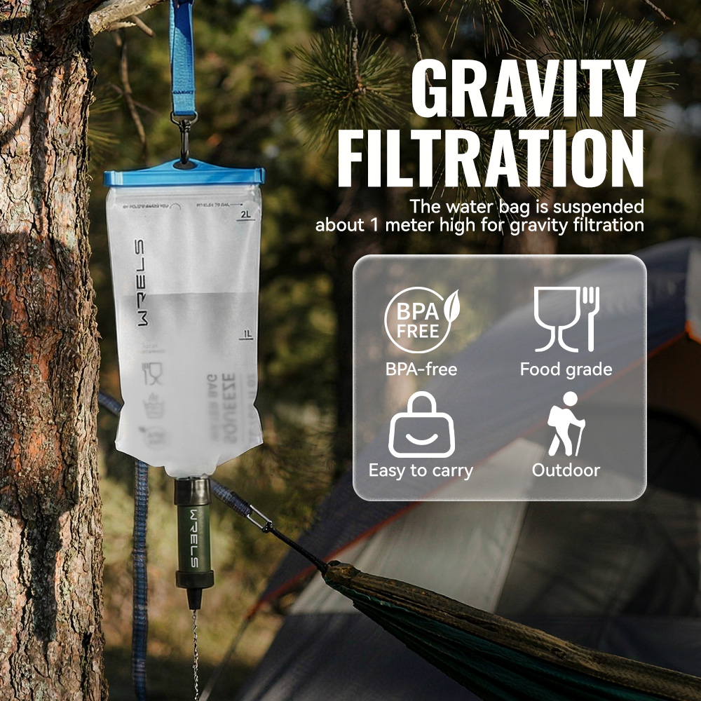 WRELS เครื่องกรองน้ำกลางแจ้งคุ - Water Purification Straw บทวิจารณ์และราคา