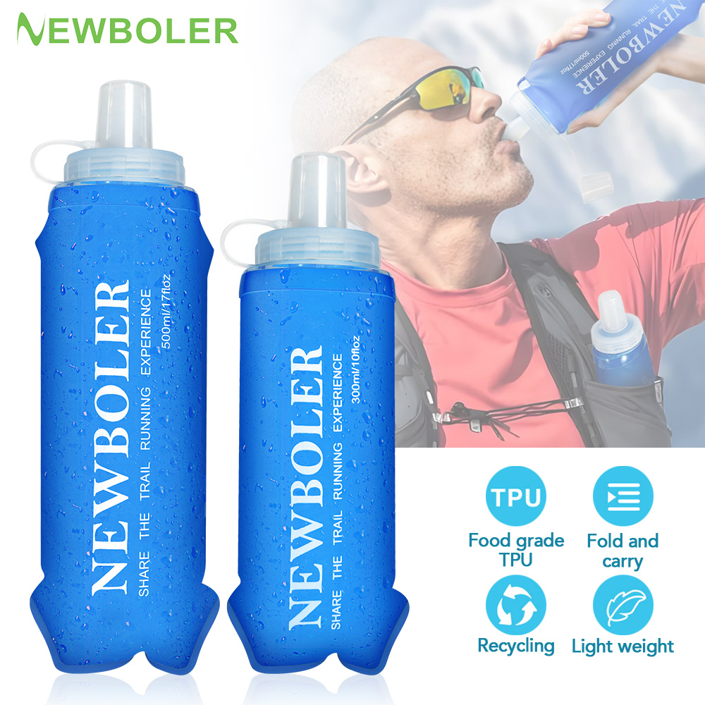 NEWBOLER 300/500ML ขวดน้ํา TPU - Water Bag Collapsible บทวิจารณ์และราคา