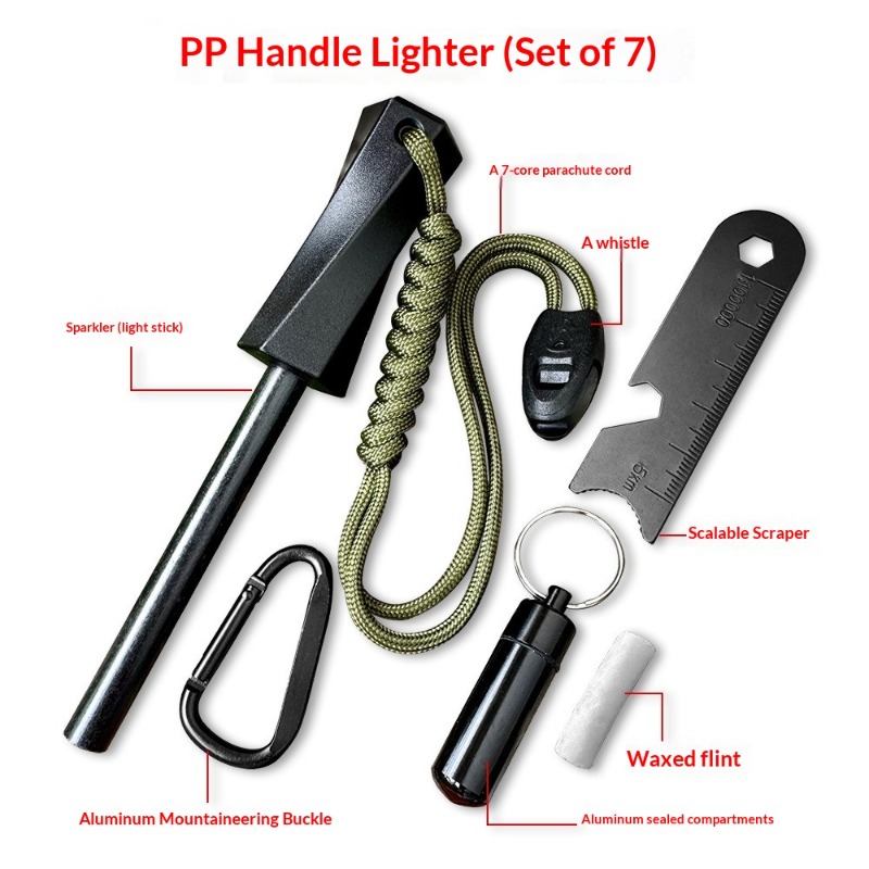 ชุดจุดไฟฉุกเฉินแบบพกพาของ Bear - Magnesium Fire Starter บทวิจารณ์และราคา