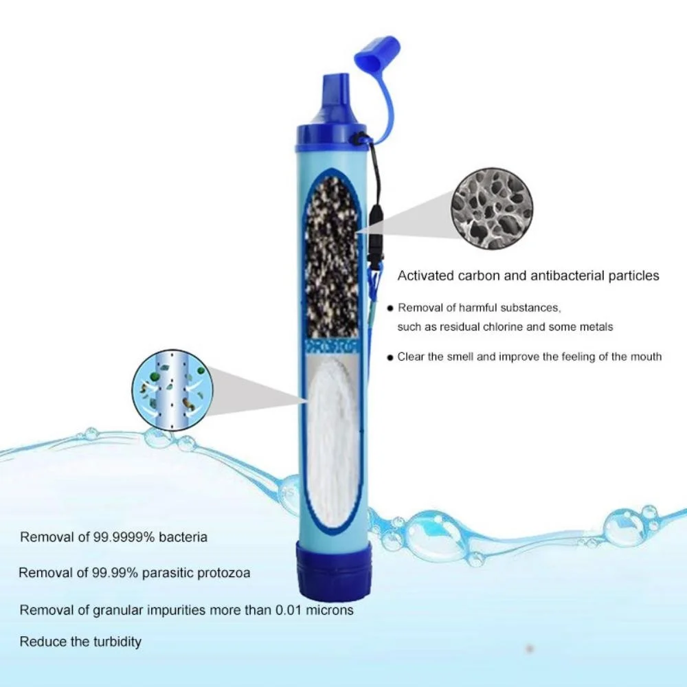 เครื่องกรองน้ำกลางแจ้งแบบพกพา  - Water Purification Straw บทวิจารณ์และราคา