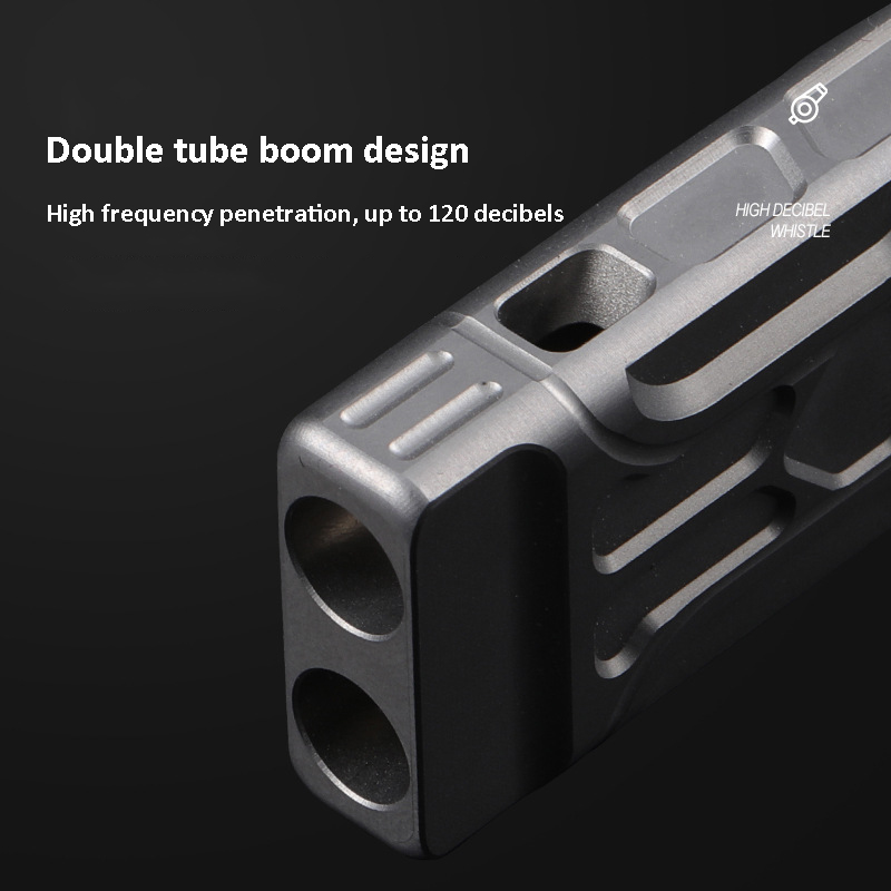 Titanium Alloy นกหวีดแบบพกพานก - Emergency Whistle Loud บทวิจารณ์และราคา