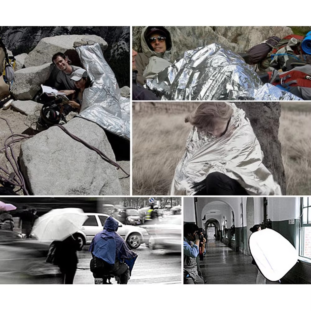 Mylar ฟอยล์ผ้าห่มการอยู่รอดฉุก - Survival Blanket Reflective บทวิจารณ์และราคา