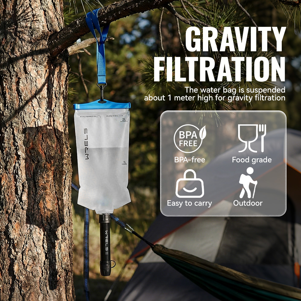 WRELS เครื่องกรองน้ำกลางแจ้งแบ - Water Purification Straw บทวิจารณ์และราคา