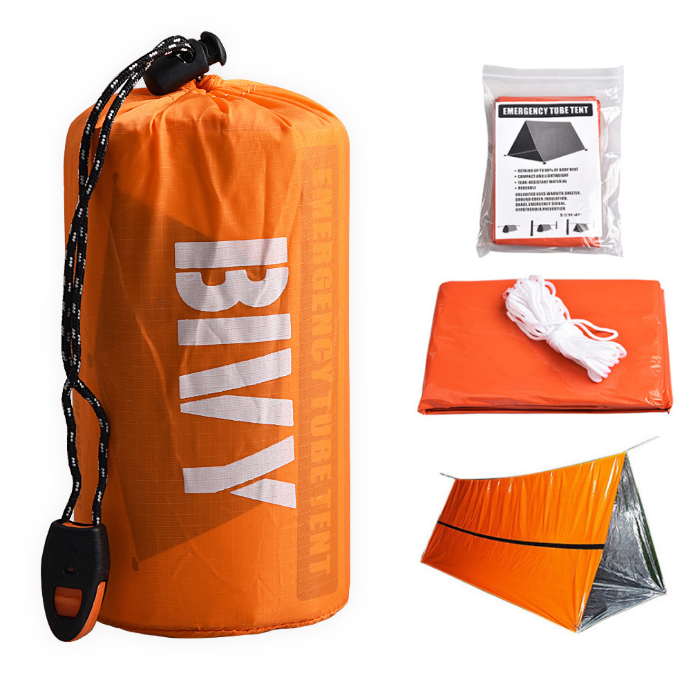 2 คนฉุกเฉิน Shelter Bivy Survi - Emergency Mylar Tent บทวิจารณ์และราคา