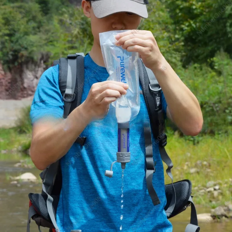 เครื่องกรองน้ำกลางแจ้ง ระบบกรอ - Water Purification Straw บทวิจารณ์และราคา