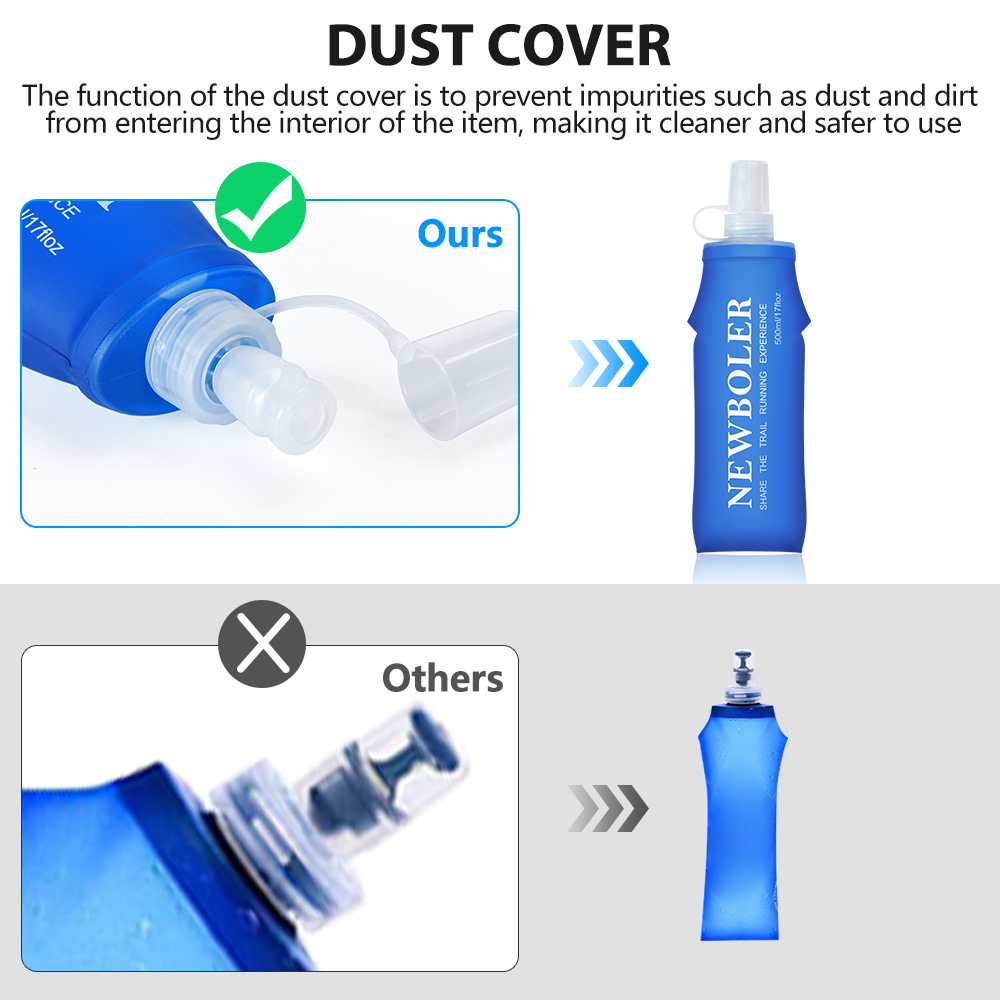 NEWBOLER 150ml 250ml 500ml ขวด - Water Bag Collapsible บทวิจารณ์และราคา