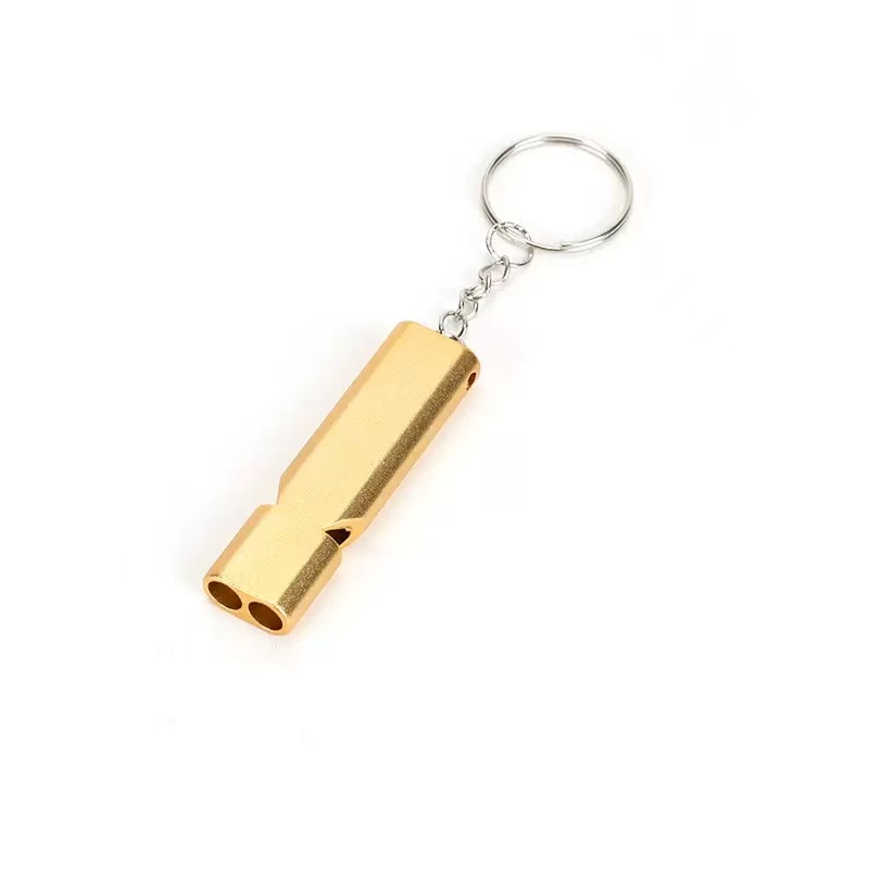 1/2 ชิ้น สีสุ่ม แบบรูเดียว/สอง - Emergency Whistle Loud บทวิจารณ์และราคา