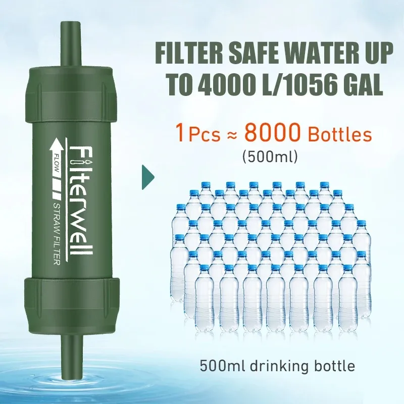 1PC กลางแจ้ง MINI เครื่องกรองน - Water Purification Straw บทวิจารณ์และราคา