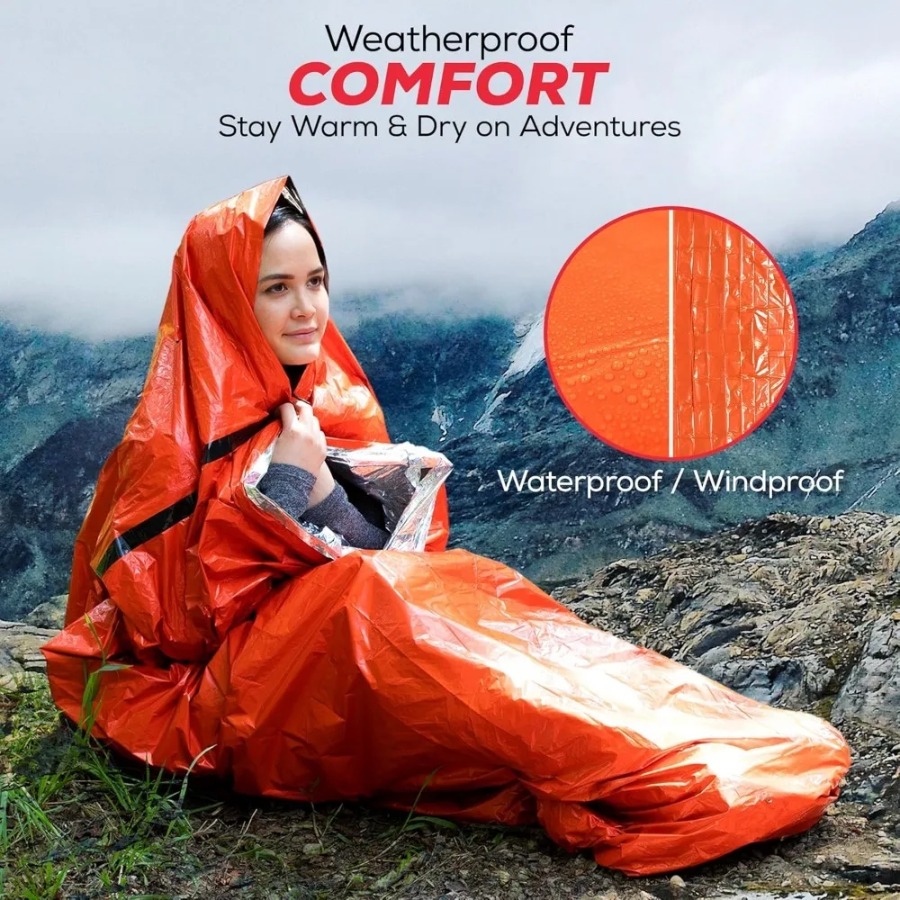 ถุงนอนฉุกเฉินป้องกันฝน 1 ชิ้น  - Emergency Mylar Tent บทวิจารณ์และราคา