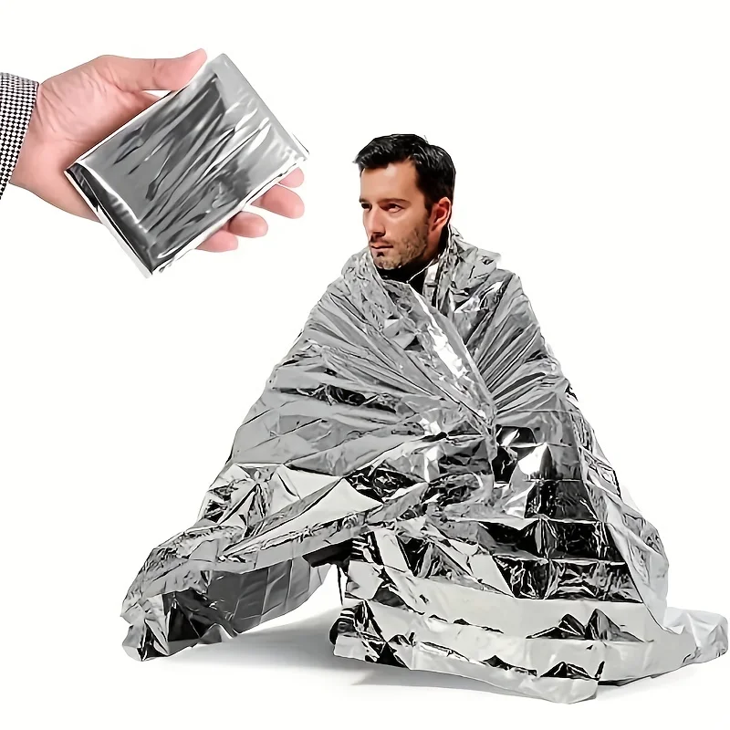 1 ชิ้น ผ้าห่มปฐมพยาบาลแบบพกพาส - Survival Blanket Reflective บทวิจารณ์และราคา