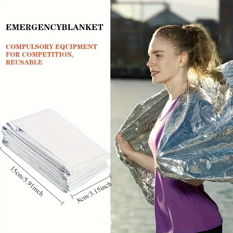 1 ชิ้น ผ้าห่มปฐมพยาบาลแบบพกพาส - Survival Blanket Reflective บทวิจารณ์และราคา