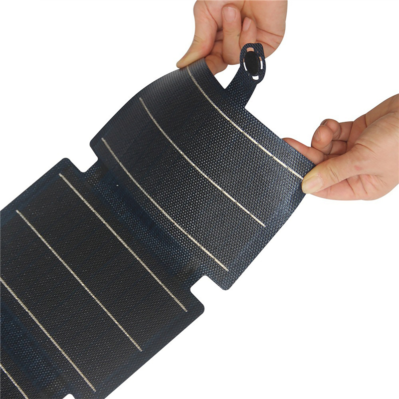 แผงโซลาร์เซลล์แบบยืดหยุ่น 5 แผ - Solar Emergency Charger บทวิจารณ์และราคา