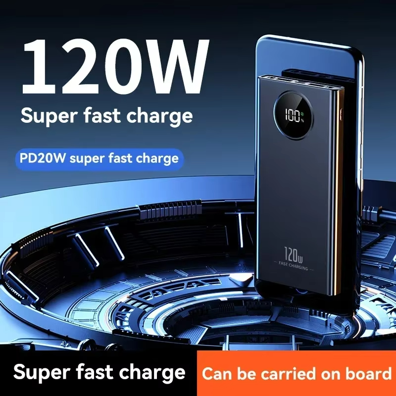 500000mAh Power Bank 120W Supe - Solar Emergency Charger บทวิจารณ์และราคา