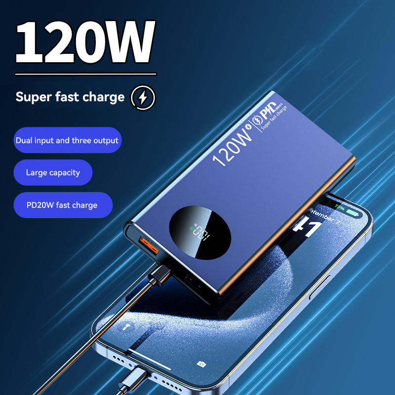 500000mAh Power Bank 120W Supe - Solar Emergency Charger บทวิจารณ์และราคา