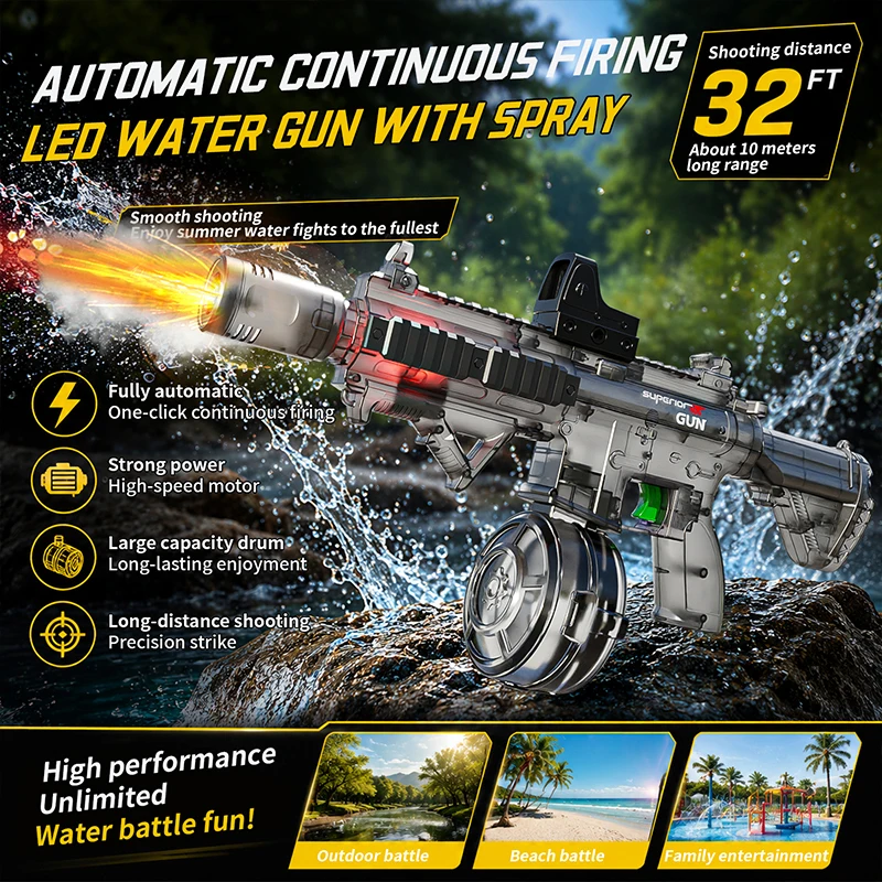ปืนฉีดน้ำอัตโนมัติสำหรับเด็ก พ - Sos Light Strobe บทวิจารณ์และราคา