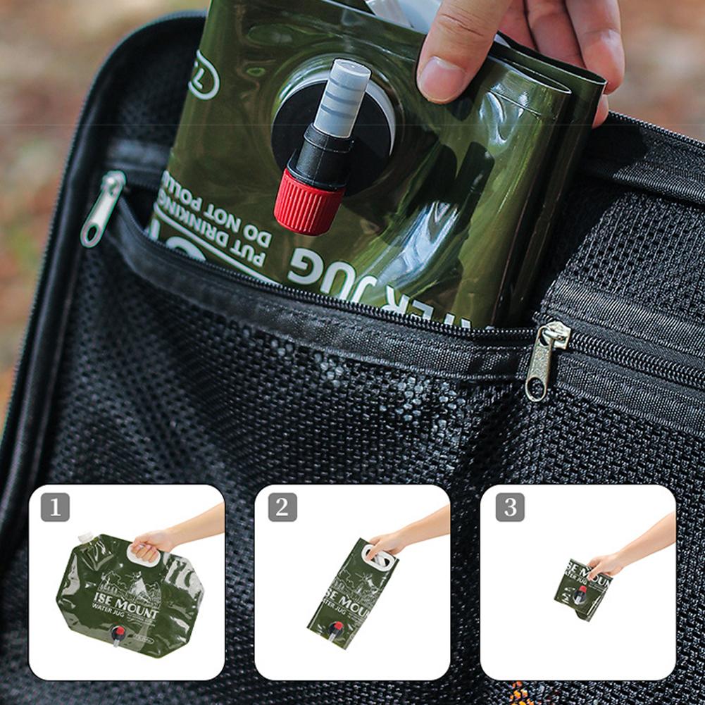 ถังเก็บน้ำพับได้ขนาดใหญ่ 8 ลิต - Water Bag Collapsible บทวิจารณ์และราคา