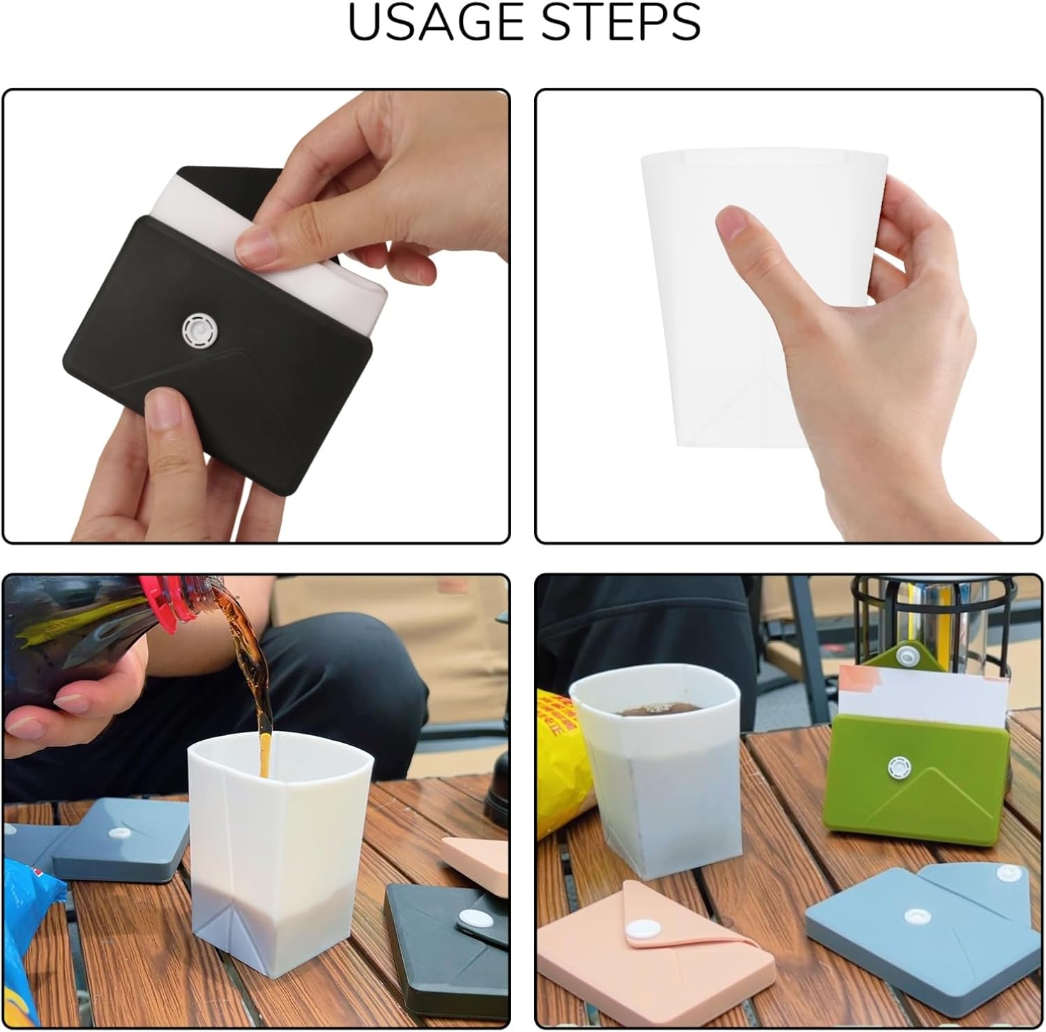 แก้วน้ำพับได้ซิลิโคนแบบพกพา พร - Water Bag Collapsible บทวิจารณ์และราคา