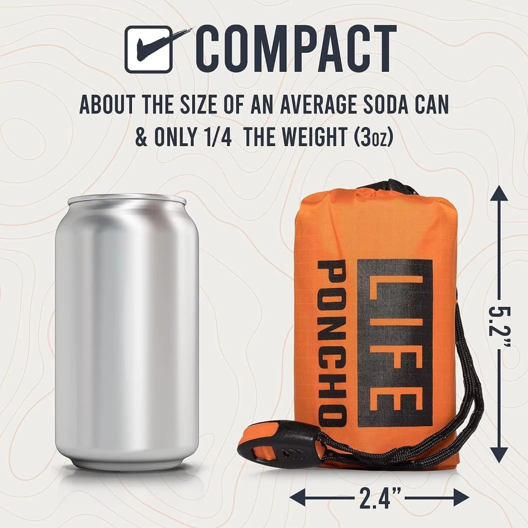 LIFE poncho การอยู่รอดฉุกเฉิน  - Survival Blanket Reflective บทวิจารณ์และราคา