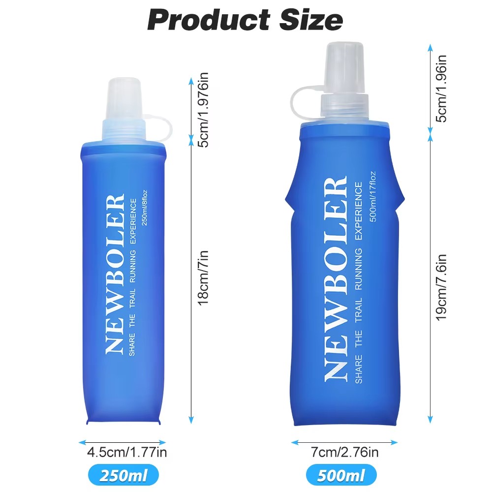 NEWBOLER 250 ml/500 ml กลางแจ้ - Water Bag Collapsible บทวิจารณ์และราคา